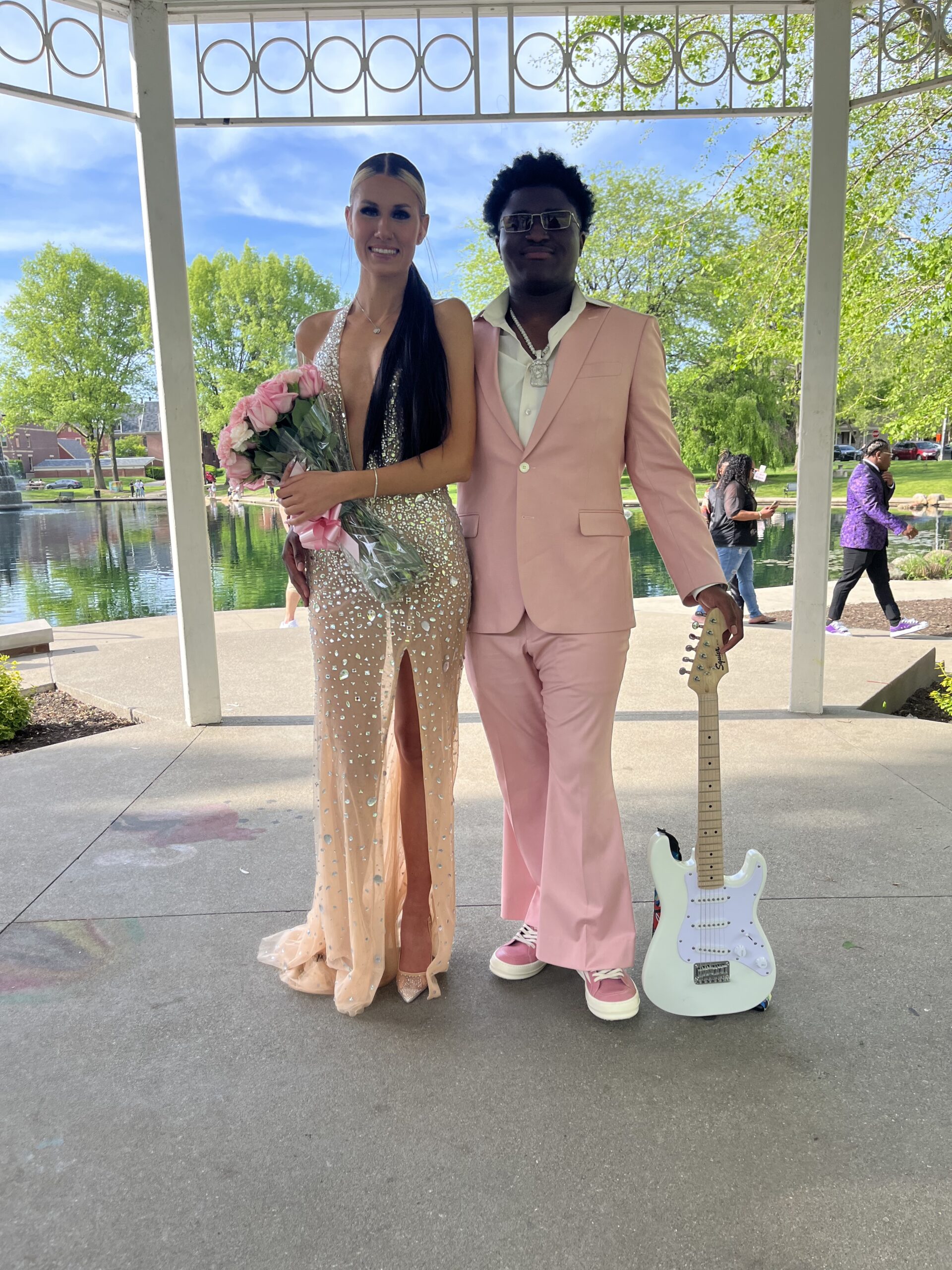 custom pink suit custom pink suit AlphaSuit Columbus